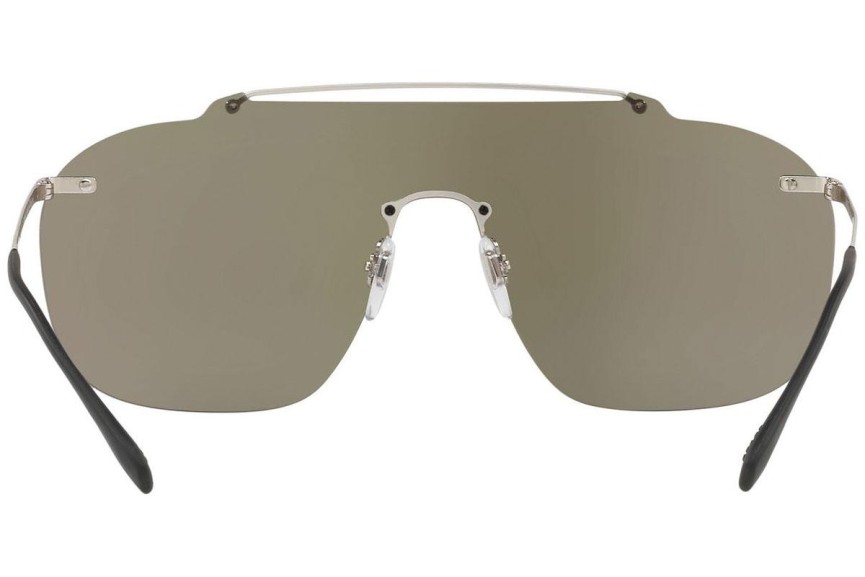 Ochelari de soare Prada Linea Rossa PS51TS 1BC129 Lentilă unică | Shield Argintii