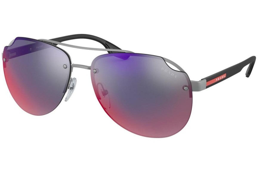 Ochelari de soare Prada Linea Rossa PS52VS 7CQ9Q1 Pilot Argintii