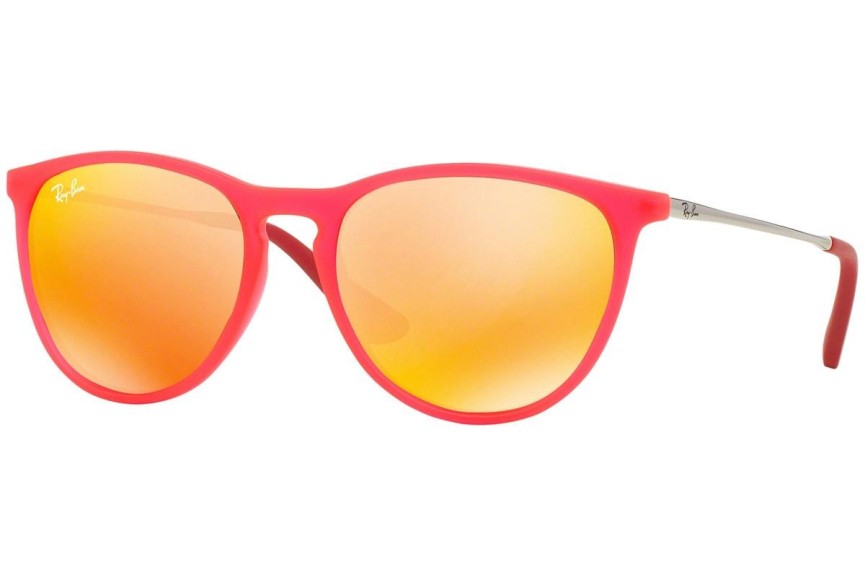 Ochelari de soare Ray-Ban Junior Junior Erika RJ9060S 70096Q Pătrați Roșii