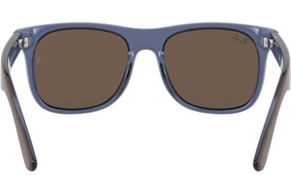 Ochelari de soare Ray-Ban Junior Junior Justin RJ9069S 706873 Pătrați Albaștri