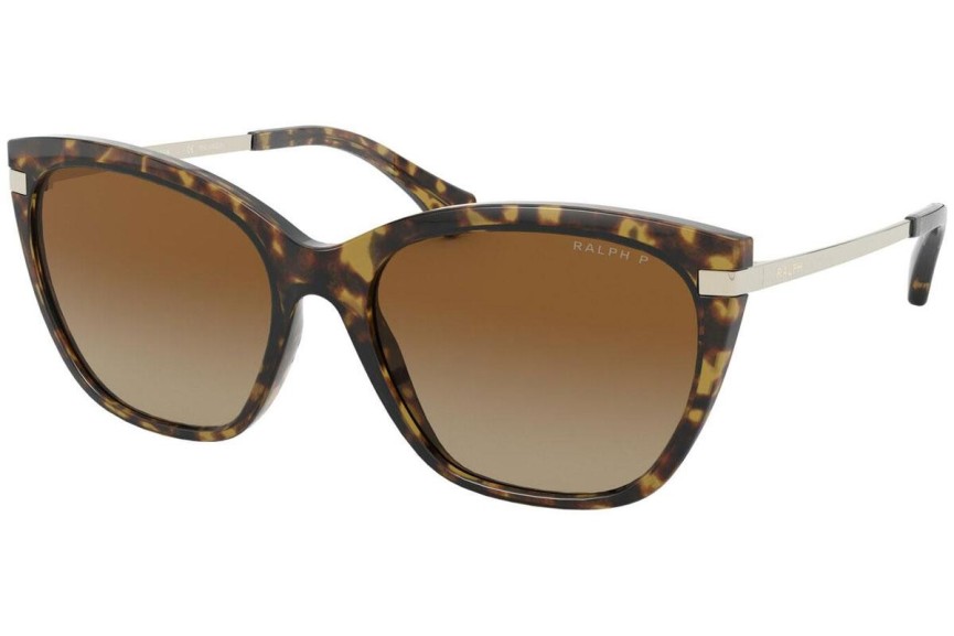 Ochelari de soare Ralph by Ralph Lauren RA5267 5836T5 Polarized Cat Eye Havana