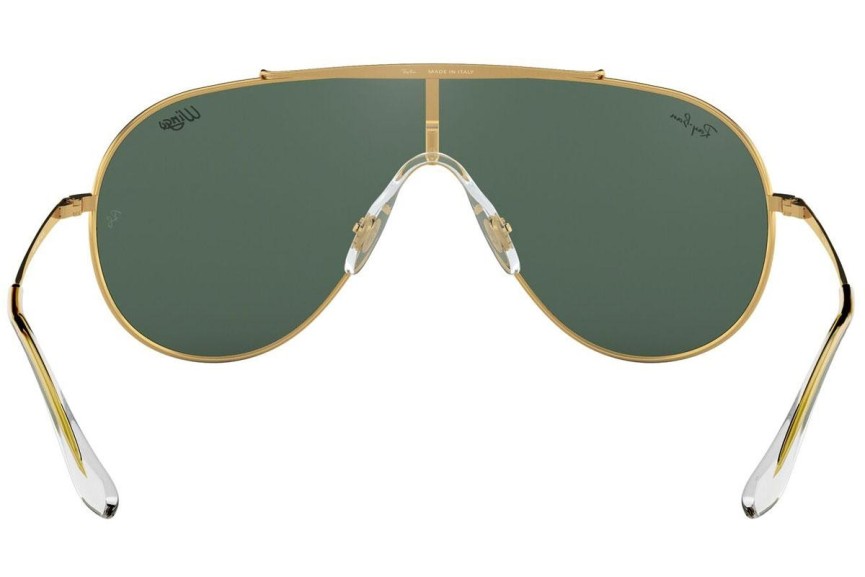 Ochelari de soare Ray-Ban Wings RB3597 905071 Lentilă unică | Shield Aurii