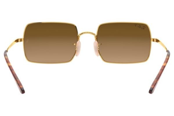 Ochelari de soare Ray-Ban Rectangle RB1969 9147M2 Polarized Pătrați Aurii