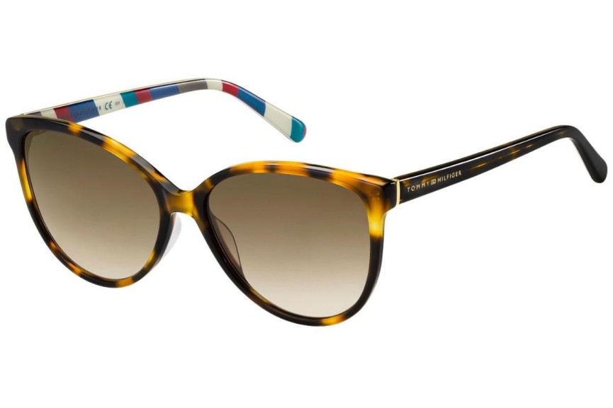 Ochelari de soare Tommy Hilfiger TH1670/S 086/HA Cat Eye Havana