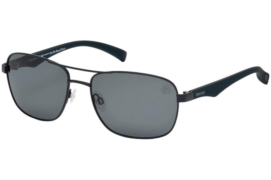 Ochelari de soare Timberland TB9136 91D Polarized Pilot Albaștri