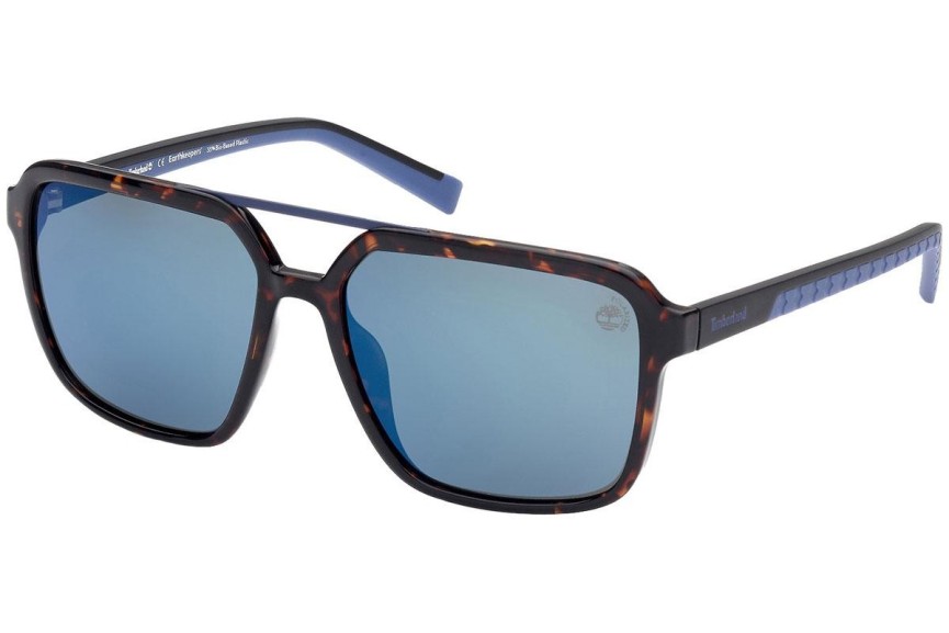 Ochelari de soare Timberland TB9244 52D Polarized Pilot Havana