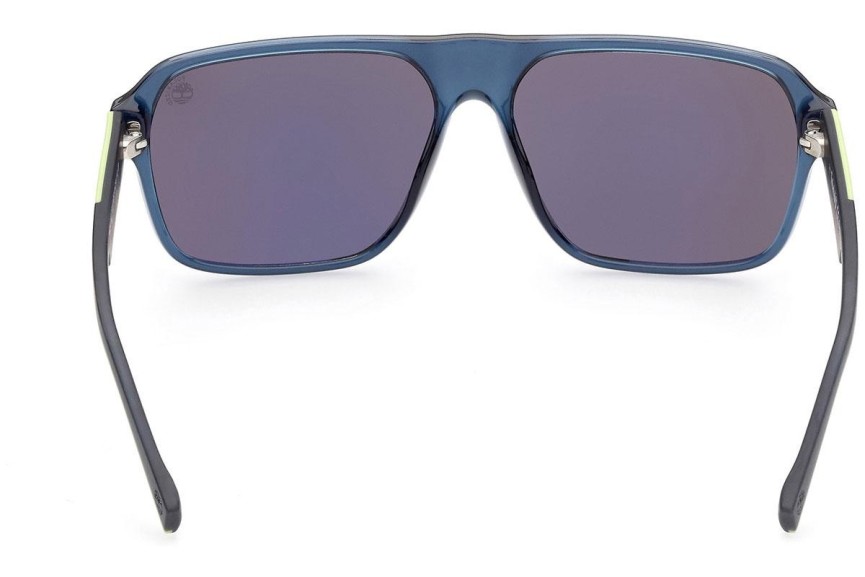 Ochelari de soare Timberland TB9254 90D Polarized Dreptunghiulari Albaștri