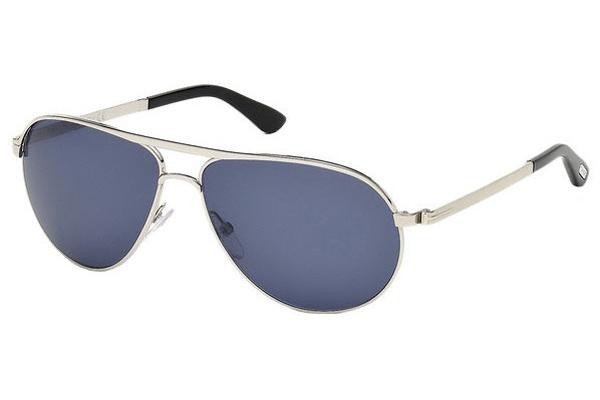 Ochelari de soare Tom Ford Marko FT0144 18V Pilot Argintii