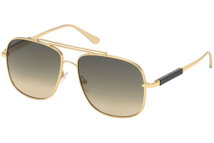 Ochelari de soare Tom Ford FT0669 30B Pătrați Aurii