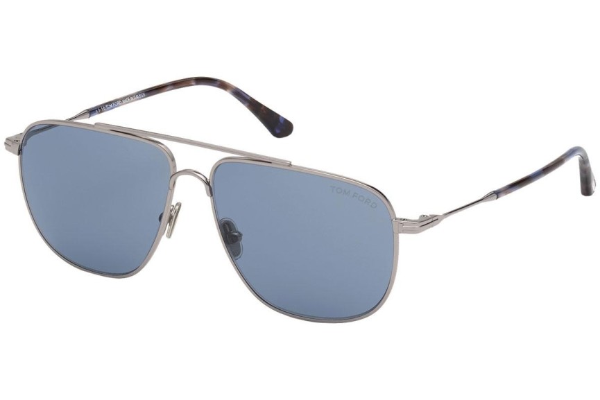 Ochelari de soare Tom Ford FT0815 14V Pilot Argintii