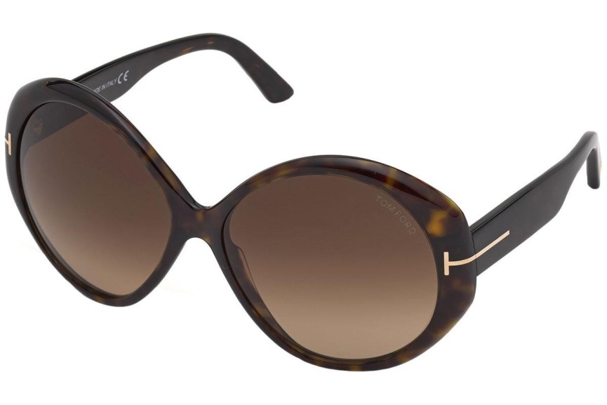 Ochelari de soare Tom Ford FT0848 52F Rotunzi Havana