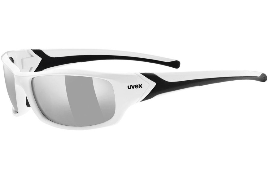 Ochelari de soare uvex sportstyle 211 White / Black S3 Dreptunghiulari Albi