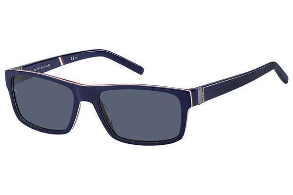 Ochelari de soare Tommy Hilfiger TH1798/S PJP/KU Dreptunghiulari Albaștri