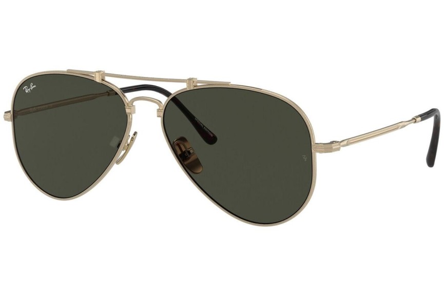 Ochelari de soare Ray-Ban Titanium Titanium Collection RB8125 913658 Pilot Aurii