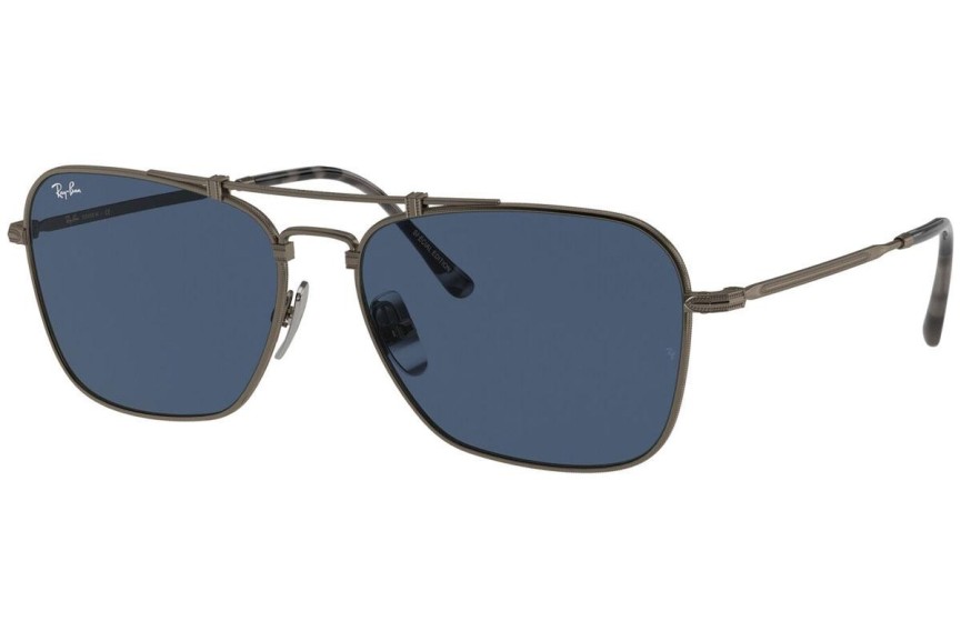 Ochelari de soare Ray-Ban Titanium Titanium Collection RB8136 9138T0 Pătrați Maro