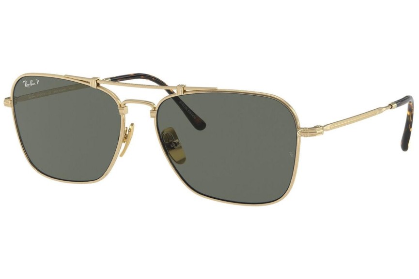 Ochelari de soare Ray-Ban Titanium Titanium Collection RB8136M 9143 Polarized Pătrați Aurii