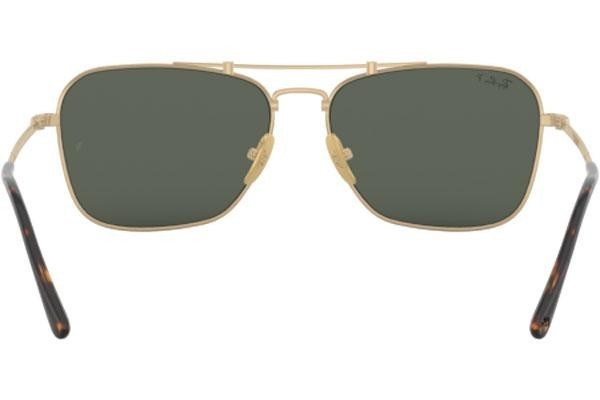 Ochelari de soare Ray-Ban Titanium Titanium Collection RB8136M 9143 Polarized Pătrați Aurii