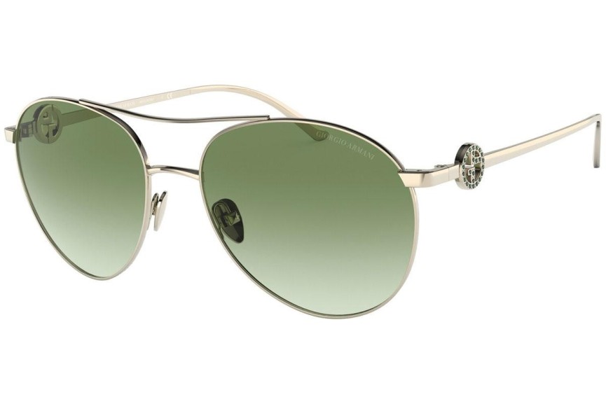 Ochelari de soare Giorgio Armani AR6122B 30028E Pilot Aurii