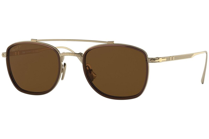 Ochelari de soare Persol PO5005ST 800957 Polarized Pătrați Aurii