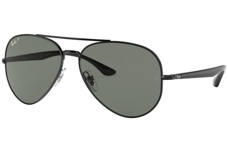 Ochelari de soare Ray-Ban RB3675 002/58 Polarized Pilot Negri