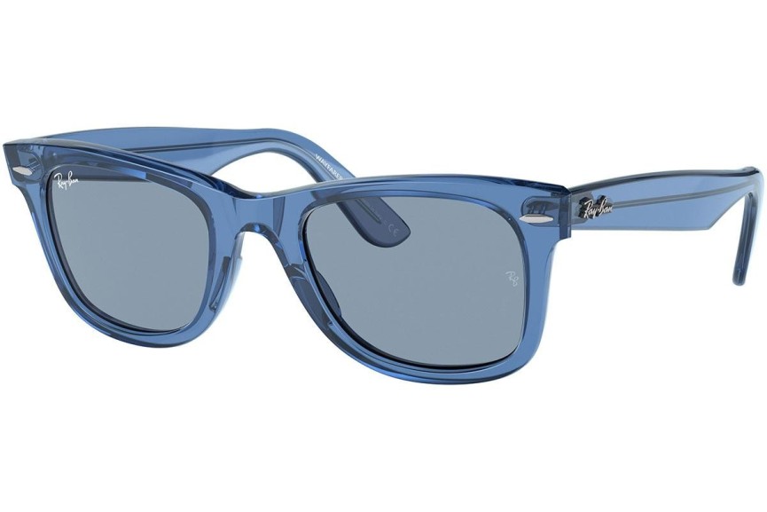 Ochelari de soare Ray-Ban Wayfarer RB2140 658756 Pătrați Albaștri