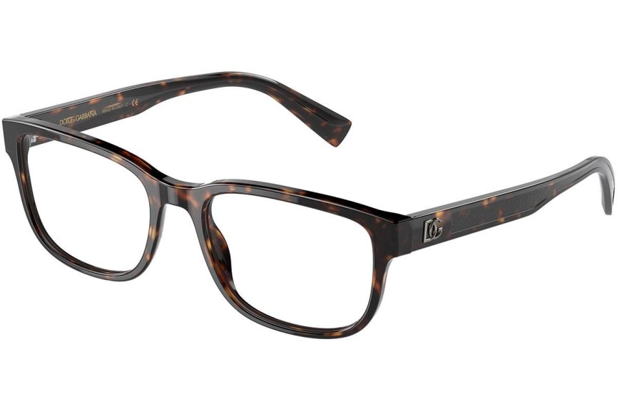 Ochelari Dolce & Gabbana DG3341 502 Dreptunghiulari Havana