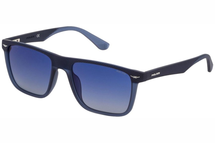 Ochelari de soare Police Gator 2 SPLE02 R22P Polarized Pătrați Albaștri