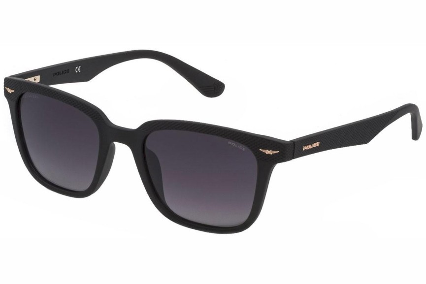 Ochelari de soare Police Gator 1 SPLE01 U28P Polarized Pătrați Negri