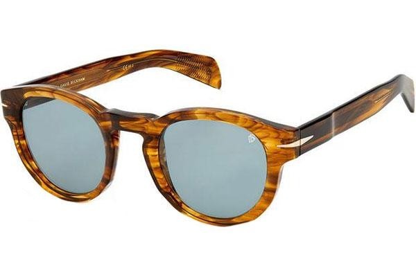 Ochelari de soare David Beckham DB7041/S EX4/QT Rotunzi Havana