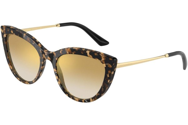 Ochelari de soare Dolce & Gabbana Timeless Collection DG4408 911/6E Cat Eye Havana