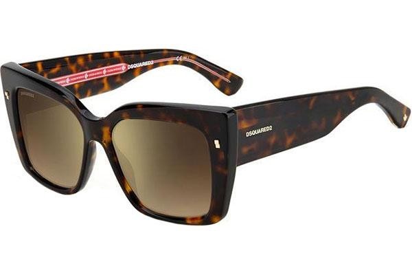 Ochelari de soare Dsquared2 D20017/S 086/JL Cat Eye Havana