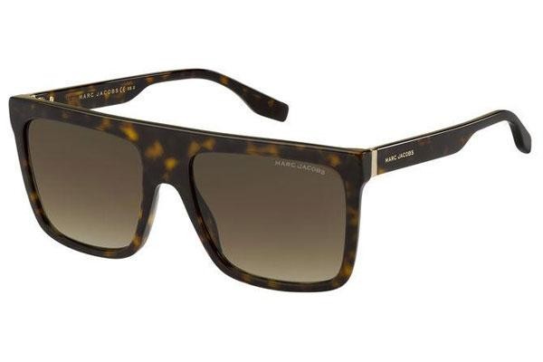 Ochelari de soare Marc Jacobs MARC639/S 086/HA Flat Top Havana