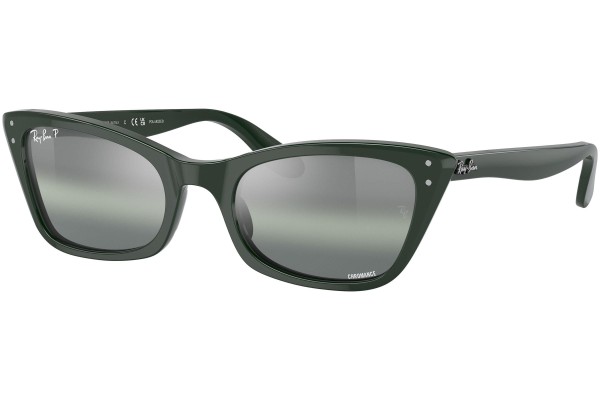 Ochelari de soare Ray-Ban Lady Burbank Chromance Collection RB2299 6659G4 Polarized Cat Eye Verzi