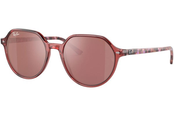 Ochelari de soare Ray-Ban Thalia RB2195 66372K Rotunzi Roz