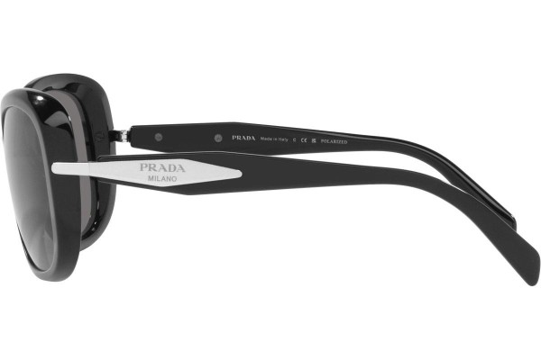 Ochelari de soare Prada PR04ZS 1AB5Z1 Polarized Dreptunghiulari Negri