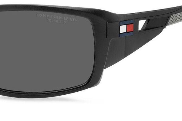 Ochelari de soare Tommy Hilfiger TH1911/S 003/M9 Dreptunghiulari Negri