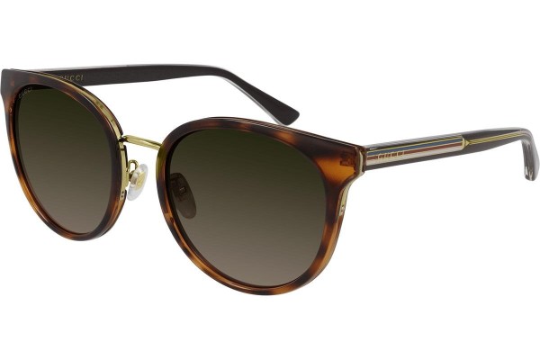 Ochelari de soare Gucci GG0850SKN 004 Rotunzi Havana