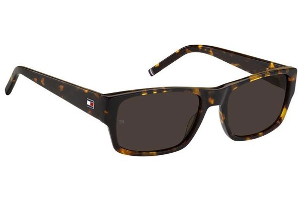 Ochelari de soare Tommy Hilfiger TH2017/S 086/70 Dreptunghiulari Havana