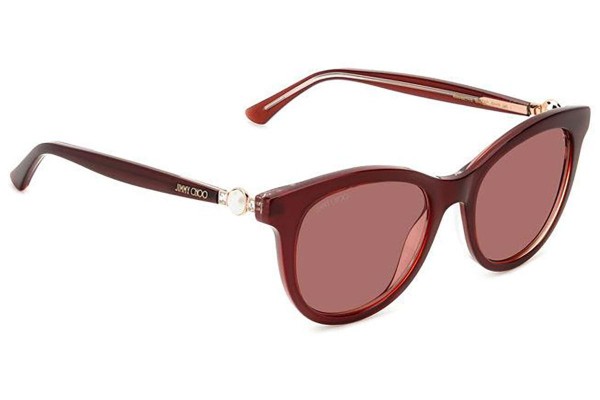 Ochelari de soare Jimmy Choo ANNABETH/S MWU/U1 Cat Eye Roșii