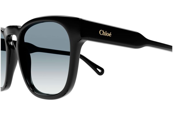 Ochelari de soare Chloe CH0160S 001 Pătrați Negri