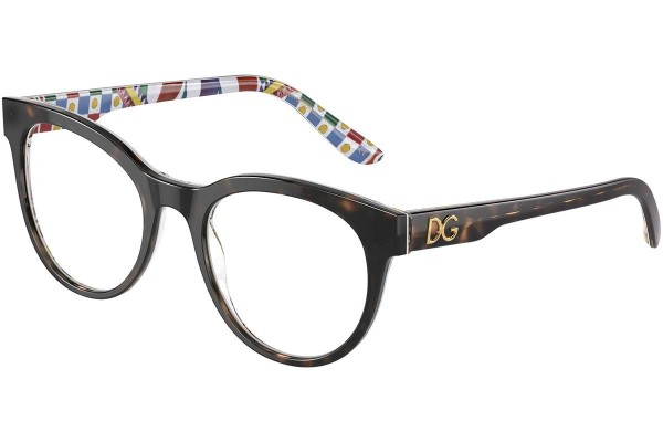 Ochelari Dolce & Gabbana DG3334 3217 Rotunzi Havana