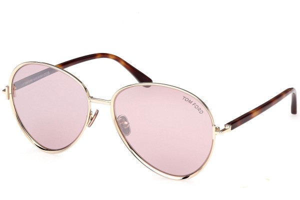 Ochelari de soare Tom Ford FT1028 32Z Rotunzi Aurii