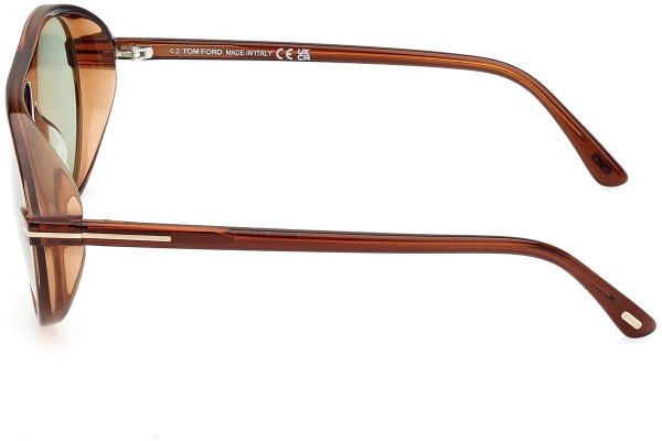 Ochelari de soare Tom Ford FT1023 48N Pilot Maro