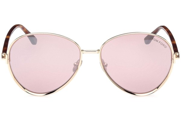 Ochelari de soare Tom Ford FT1028 32Z Rotunzi Aurii