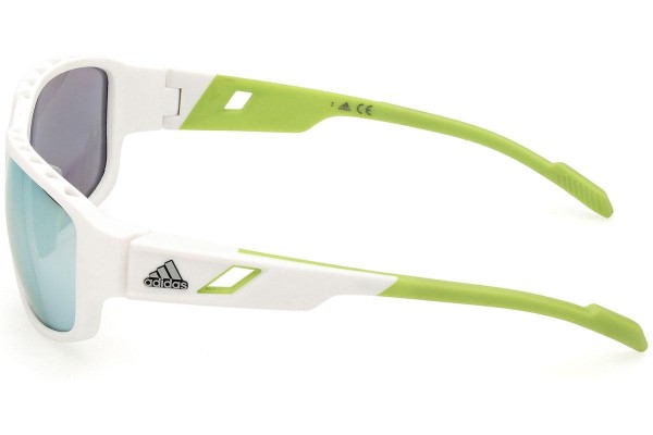 Ochelari de soare Adidas Sport SP0045 24C Dreptunghiulari Albi