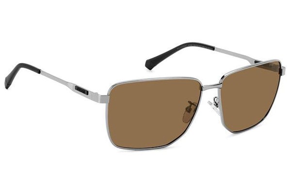 Ochelari de soare Polaroid PLD2143/G/S/X 6LB/SP Polarized Dreptunghiulari Argintii