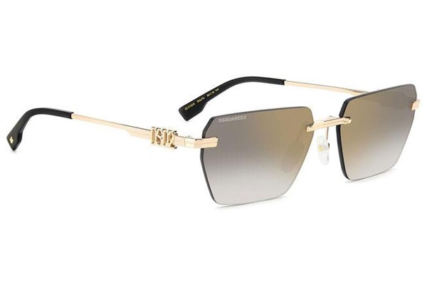 Ochelari de soare Dsquared2 D20102/S RHL/FQ Dreptunghiulari Aurii