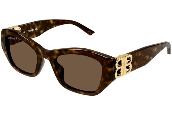 Ochelari de soare Balenciaga BB0311SK 002 Dreptunghiulari Havana