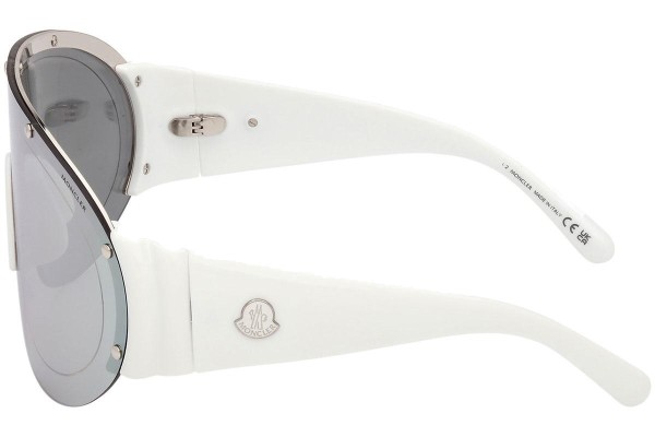 Ochelari de soare Moncler Rapide ML0277 21C Lentilă unică | Shield Albi