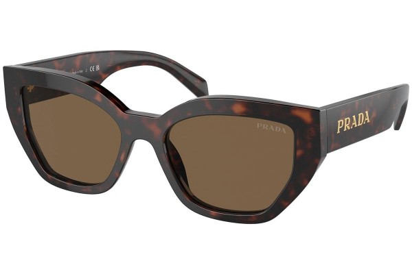 Ochelari de soare Prada PRA09S 16N5Y1 Cat Eye Maro